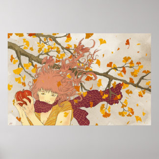 Duits voor het najaar poster