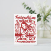Duits Wijnfestival 1925 Briefkaart (Staand voorkant)