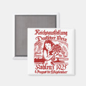 Duits Wijnfestival 1925 Magneet (Voorkant / Achterkant)