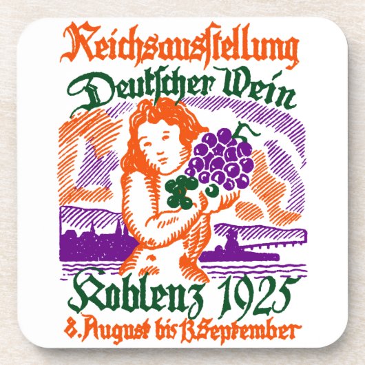 Duits Wijnfestival 1925 Onderzetter (Voorkant)