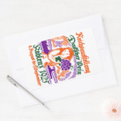 Duits Wijnfestival 1925 Rechthoekige Sticker (Envelop)