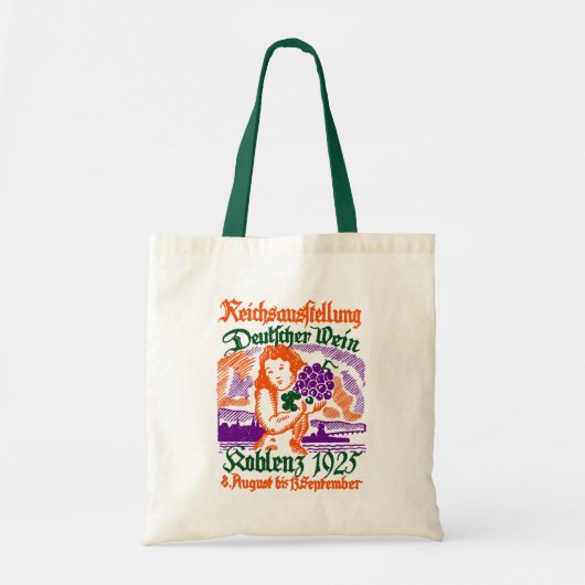 Duits Wijnfestival 1925 Tote Bag (Voorkant)