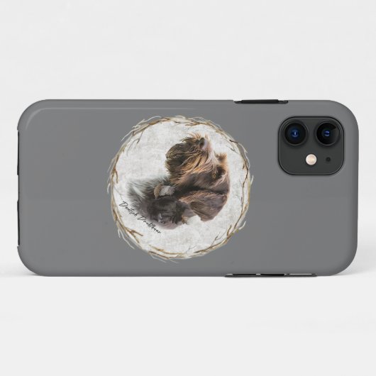Duits Wirehaered Hoesje-Mate iPhone Case (Achterkant (horizontaal))