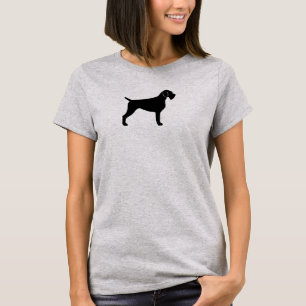 Duits Wirehaire Pointer Silhouette T-shirt