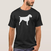 Duits Wirehaire Pointer Silhouette T-shirt (Voorkant)