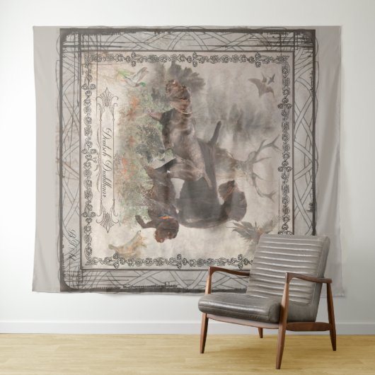 Duits wirehaire Pointer Tapestry Wandkleed (In Situ (horizontaal))
