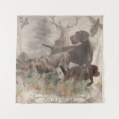 Duits wirehaire Pointer Tapestry Wandkleed (Voorkant)