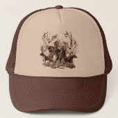 Duits Wirehaire Pointer Trucker Hat Pet (Voorkant)