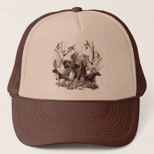 Duits Wirehaire Pointer Trucker Hat Pet (Voorkant)