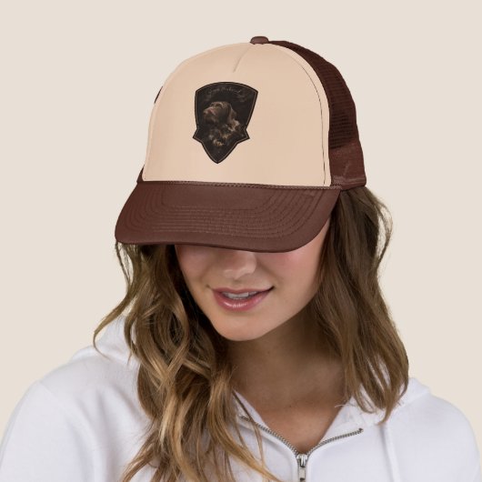 Duits Wirehaire Pointer Trucker Hat Pet (In situ)