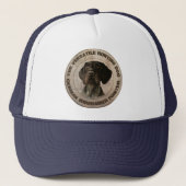 Duits Wirehaire Pointer Trucker Hat Trucker Pet (Voorkant)