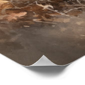 Duits Wirehaired Dog Art Print Poster (Hoek)