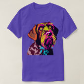 Duits Wirehaired Pointer Art Hondenliefhebber Gift T-shirt (Design voorkant)
