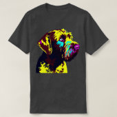 Duits Wirehaired Pointer Art Hondenliefhebber Gift T-shirt (Design voorkant)