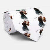 Duits Wirehaired Pointer Dad 2 Stropdas (Opgerold)