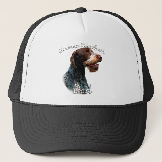 Duits Wirehaired Pointer Dad 2 Trucker Pet (Voorkant)
