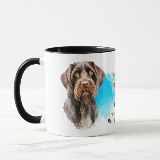 Duits Wirehaired Pointer Dog Loyal Friend Mok (Links)