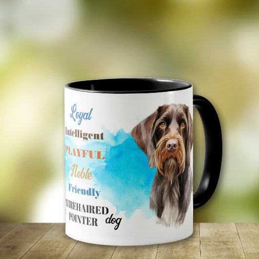 Duits Wirehaired Pointer Dog Loyal Friend Mok