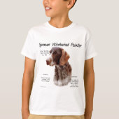 Duits Wirehaired Pointer Geschiedenis Ontwerp T-shirt (Voorkant)