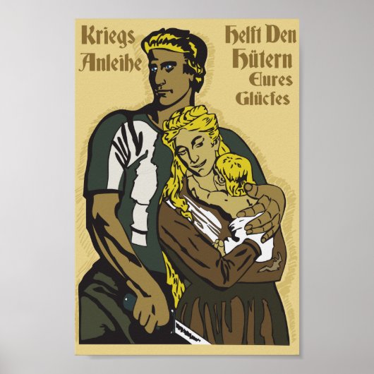 Duits WW2 Propaganda-Poster Poster (Voorkant)