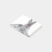 Duits zwart post-it® notes (Schuin)