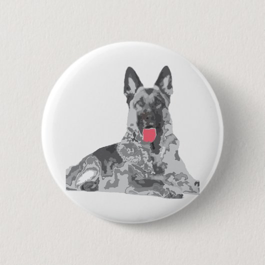 Duits zwart ronde button 5,7 cm (Voorkant)