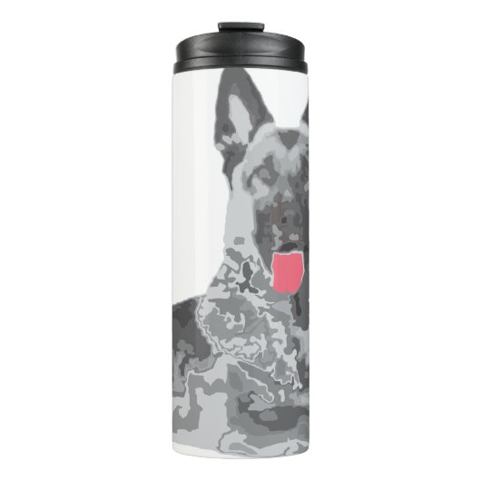 Duits zwart thermosbeker (Voorkant)