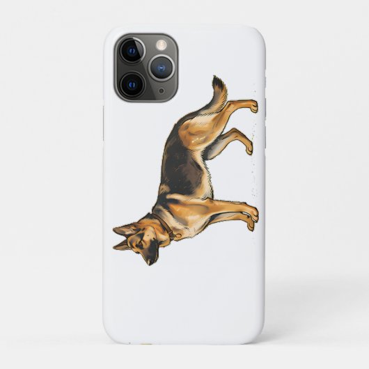Duitsche Herder Dubbelzijdige Worp Kussen Case-Mate iPhone Case (Achterkant)