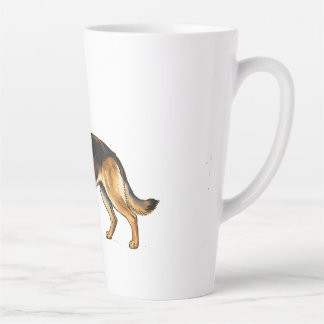 Duitsche Herder Dubbelzijdige Worp Kussen Latte Mok