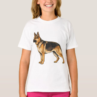 Duitsche Herder Dubbelzijdige Worp Kussen T-shirt