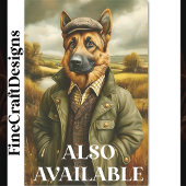 Duitsche Herder Portret, Landschap CG9 Découpage Tissuepapier
