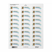 Duitsche Herder Retouradreslabels Etiket (Full Sheet)