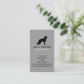 Duitsche Herderhond Silhouet Verticaal Visitekaartje (Staand voorkant)