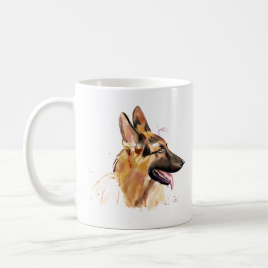 Duitscher-herdermok – GSD-honden koffiemok (Links)