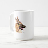 Duitscher Herdershond mok – GSD hond koffiemok (Voorkant links)