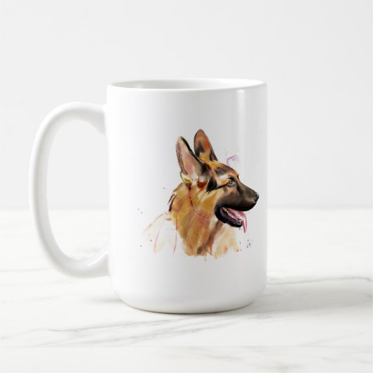 Duitscher Herdershond mok – GSD hond koffiemok (Links)