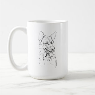 Duitscher Herdersmug, Hondenmoeder Koffie Geperson Koffiemok