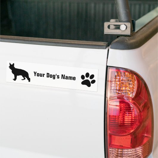 Duitse ジ Shepherd Dog ャ・ シ ェーンマ Bumpersticker (Op Truck)