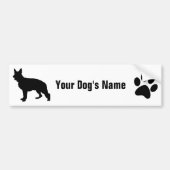 Duitse ジ Shepherd Dog ャ・ シ ェーンマ Bumpersticker (Voorkant)