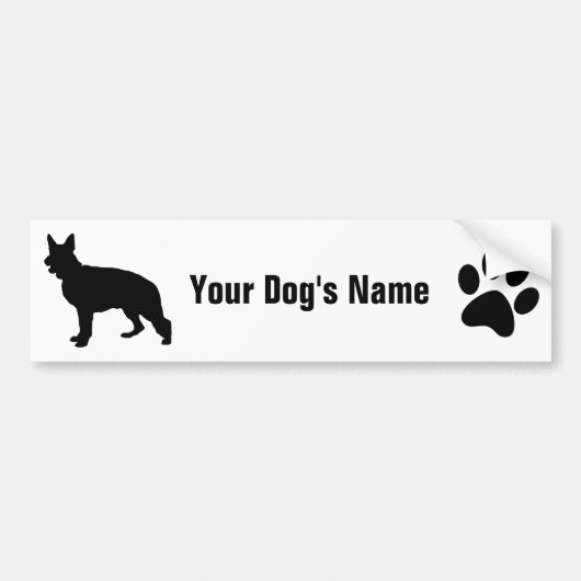 Duitse ジ Shepherd Dog ャ・ シ ェーンマ Bumpersticker (Voorkant)