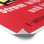 Duitse 1935 Elektrische wasmachine omkeren Poster (Hoek)