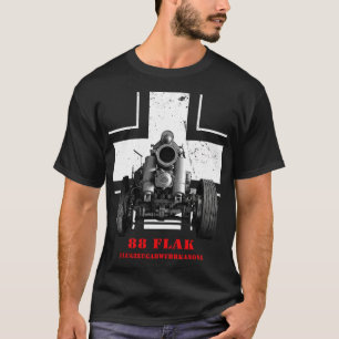 Duitse 88 Flak Pistool WWII Classic T-shirt