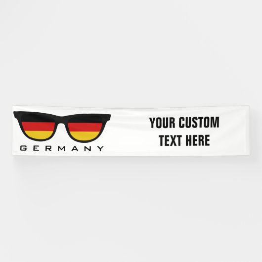 Duitse aangepaste tekst- en kleurenbanner voor sch spandoek (Horizontaal)