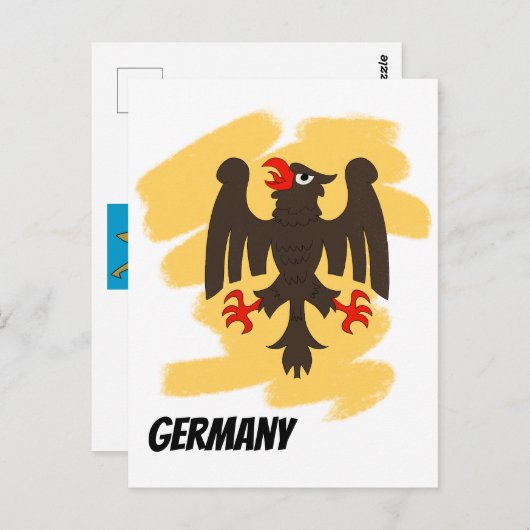 Duitse adelaar briefkaart (Voorkant / Achterkant)
