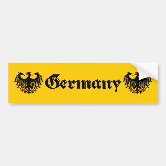 Duitse Adelaar Duitsland Bumpersticker (Voorkant)