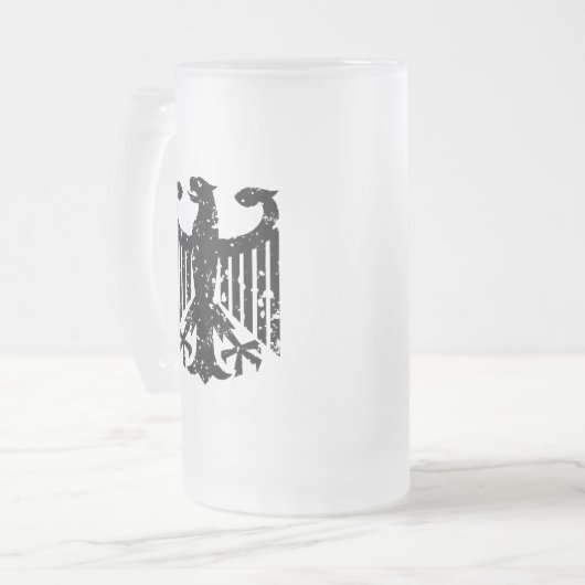  Duitse adelaar Matglas Bierpul (Voorkant links)