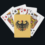 Duitse adelaar pokerkaarten<br><div class="desc">Dit Duitse adelmodel van Richard H. Vay smelt de moderne en middeleeuwse. Het was geïnspireerd door zowel de moderne federale adelaar als de verschillende middeleeuwse kruidachtige arenden.</div>