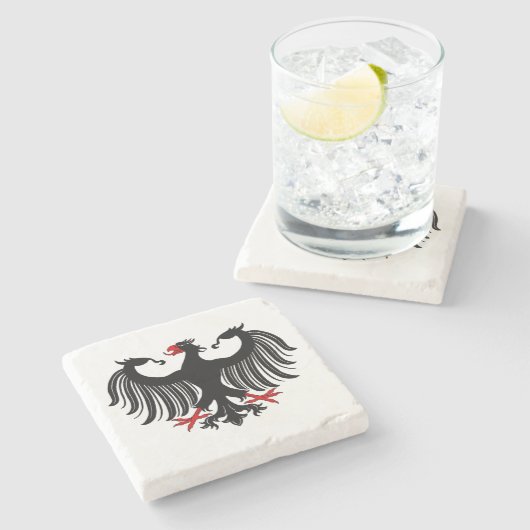 Duitse adelaar stenen onderzetter (Zijkant)