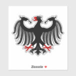 Duitse adelaar sticker<br><div class="desc">Dit Duitse adelmodel van Richard H. Fay smelt de moderne en middeleeuwse. Het was geïnspireerd door zowel de moderne federale adelaar als de verschillende middeleeuwse kruidachtige arenden.</div>