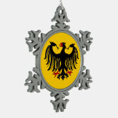 Duitse adelaar tin sneeuwvlok ornament (Links)